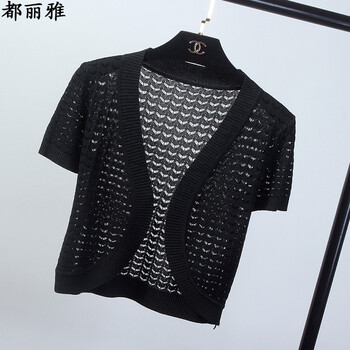 黑色針織小坎肩
