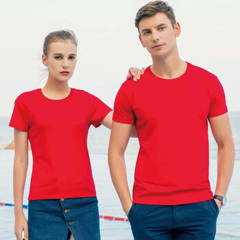 瑞鳥(niǎo)王（RUINIAOWANG） 短袖 男士T恤 紅色 