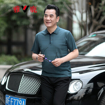 雅鹿（YALU） 短袖 男士T恤 8807哈青 