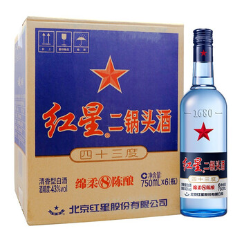 紅星43度501mL-750mL，500 清香型
