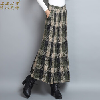 清水靈籽（QSLZ）  闊腳褲 女 九分褲 休閑褲