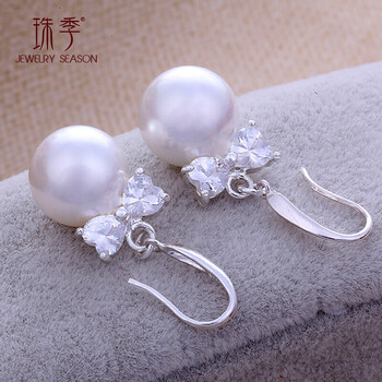 純銀耳釘蝴蝶結(jié)