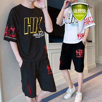 Eevee 五分袖 男士T恤 641黑色 