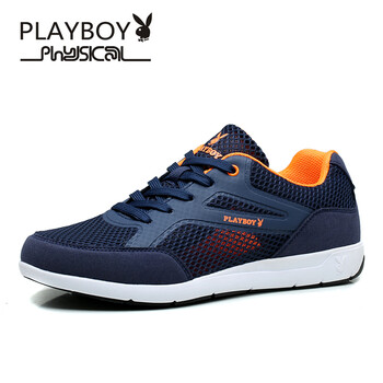 花花公子（PLAYBOY）男士深藍(lán)/桔紅單網(wǎng) 42