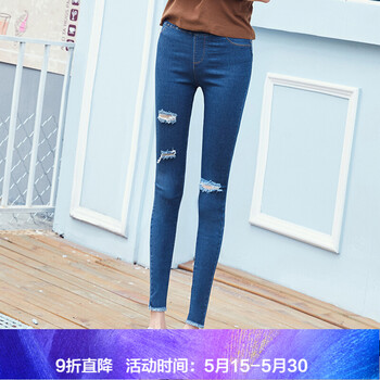 時髦破洞牛仔褲，微胖女生的福音