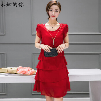 未知的你印花棉麻连衣裙女夏无袖2016夏季新