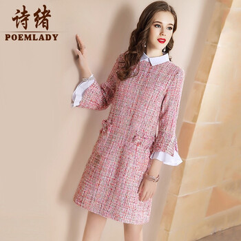 氣質(zhì)小香風(fēng)長(cháng)裙，微胖女神的福音