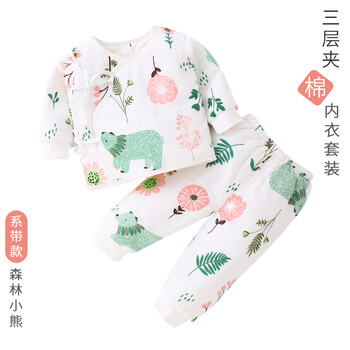 兒童家居棉襖女