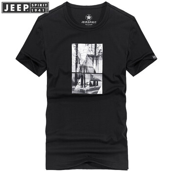 吉普（JEEP） 短袖 男士T恤 01白色 