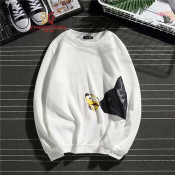 C2潮朝（C2 CHAOZHAO） 長袖 男士T恤 白色W207 XL，L，M，XXXL，XXL