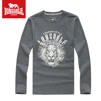 LONSDALE 七分袖 男士T恤 深花灰 S