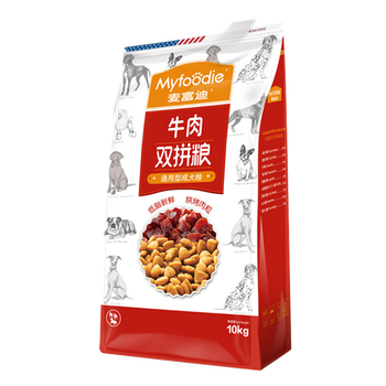 麥富迪（Myfoodie） 牛肉口味成犬狗糧 通用成犬糧10kg