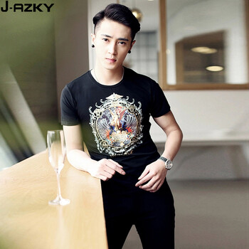 Jazky 短袖 男士T恤 黑色 XL，L，XXXL，M，XXL