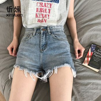 忻媛 高腰 靴褲 女 短褲 牛仔褲