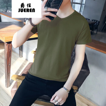 威覺(jué)（WEIJUE） 短袖 男士T恤 軍綠色 