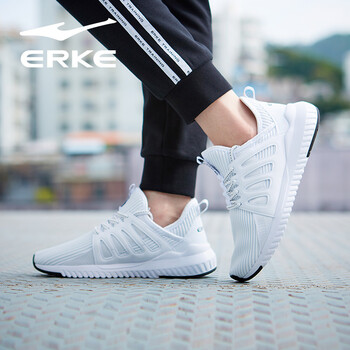 鴻星爾克（ERKE）跑步鞋正白 35，36，37，38，39