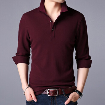 香依薇莎（xiangyiweisha） 長袖 男士T恤 淺紫色 XL，L，XXL，M