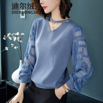 薄款寬松針織衫，微胖妹子的福音