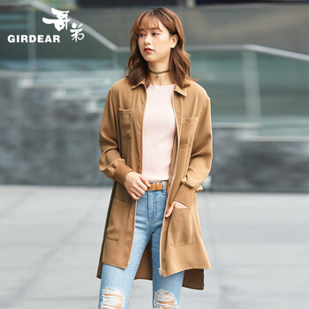 哥弟（GIRDEAR）  長袖 女 短外套 拉鏈