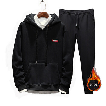 凌登（LingDeng） 七分袖 男士T恤 Y01黑色套裝 XL，L，M，XXXL，XXL