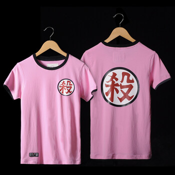 木村三社（MuCunSanShe） 短袖 男士T恤 粉紅-龍珠-07桃白白 