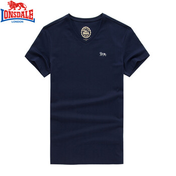 龍獅戴爾 短袖 男士T恤 深藍色 