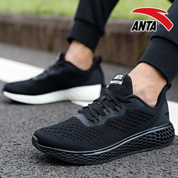 安踏（ANTA）跑步鞋3黑 