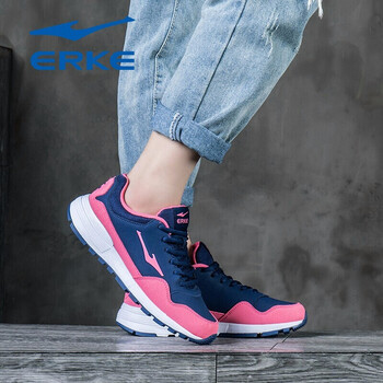 鴻星爾克（ERKE）跑步鞋墨水藍-皮面 35，36，37，38，39，40