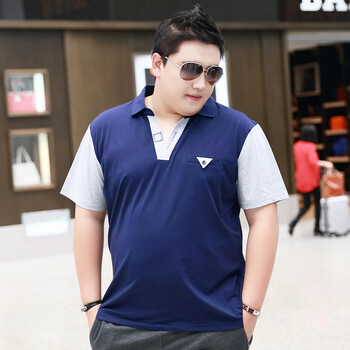 豪朗格（Haolangge） 短袖 男士T恤 藍(lán)色 加大，XXXL