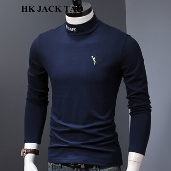 hk jack tao 長袖 男士T恤 藍(lán)色 S，XL，4XL，L，M，XXL