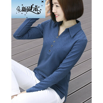 夏款女長袖棉t恤