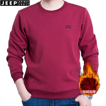 Jeep 長(zhǎng)袖 男士T恤 15014紅色 