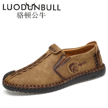 駱頓公牛（LUODUNBULL）男士602卡其套腳-四季款式 43