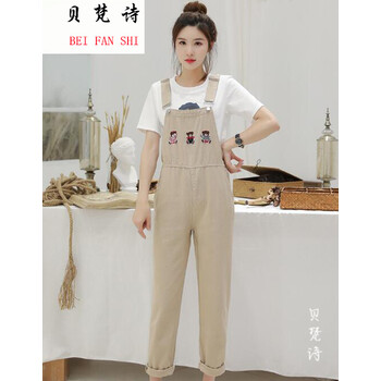 貝梵詩(shī)（BEIFANSHI） 高腰 垮褲 女 長(zhǎng)褲 牛仔褲