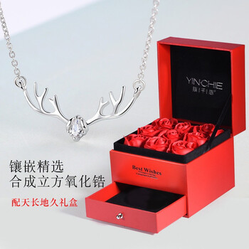 純銀鉆石項(xiàng)鏈女