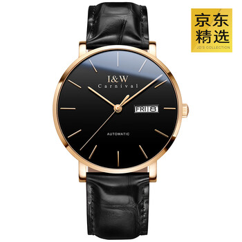 黑色瑞士手表
