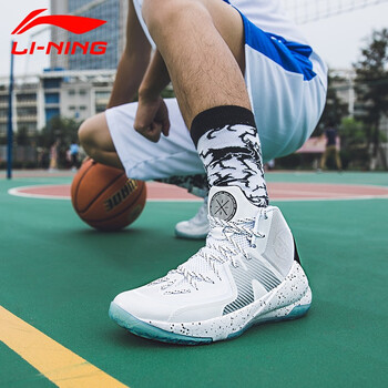李寧（LI-NING）籃球鞋白/黑（041） 