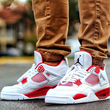 耐克（NIKE）籃球鞋308497-408452-106 白紅 