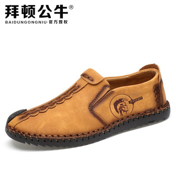 拜頓公牛（BAIDUNGONGNIU）男士602金黃【套腳】 41