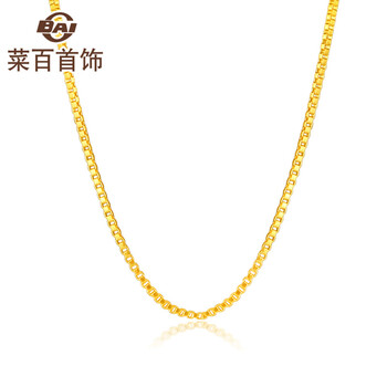 菜百首飾黃金項(xiàng)鏈約5克-10克，2.1-5克