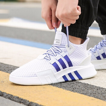 阿迪達斯（Adidas）跑步鞋藍白BD7782 