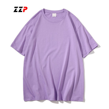 ZZP 短袖 男士T恤 淺紫色 