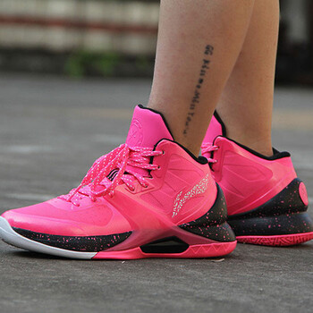 李寧（LI-NING）籃球鞋熒光果粉/新基礎黑 41