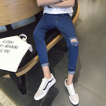 溫佩盾（VIMPEYDON） 修身褲  男士牛仔褲