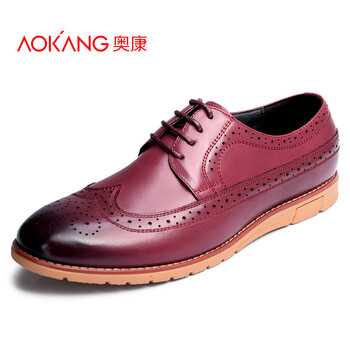 奧康（Aokang）男士酒紅色 153111037 40