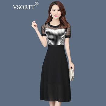 VSORTT 碎花 拼接，蕾絲拼接，拼色，鏤空，紗網(wǎng) 連衣裙