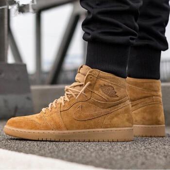 耐克（NIKE）籃球鞋小麥麂皮大黃靴555088-710 