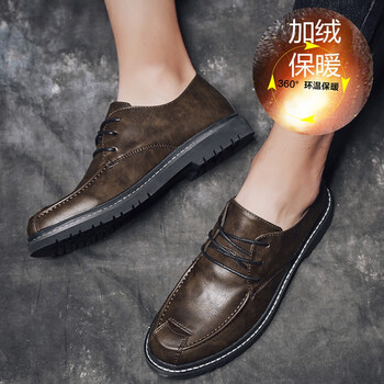 叮當(dāng)小魚（Jingle fish）男士棕色加絨 41