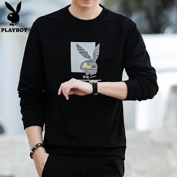playboy 長(zhǎng)袖 男士T恤 黑色-03 