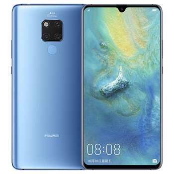 華為（HUAWEI） Mate 20 X 手機 藍色，淺藍色系